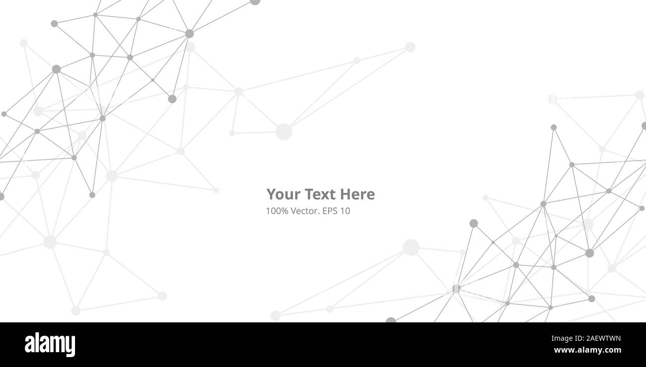 Il futuristico crypto blockchain illustrazione. Vettore creativa globale della rete sociale. Abstract sfondo poligonale con linee e punti Illustrazione Vettoriale