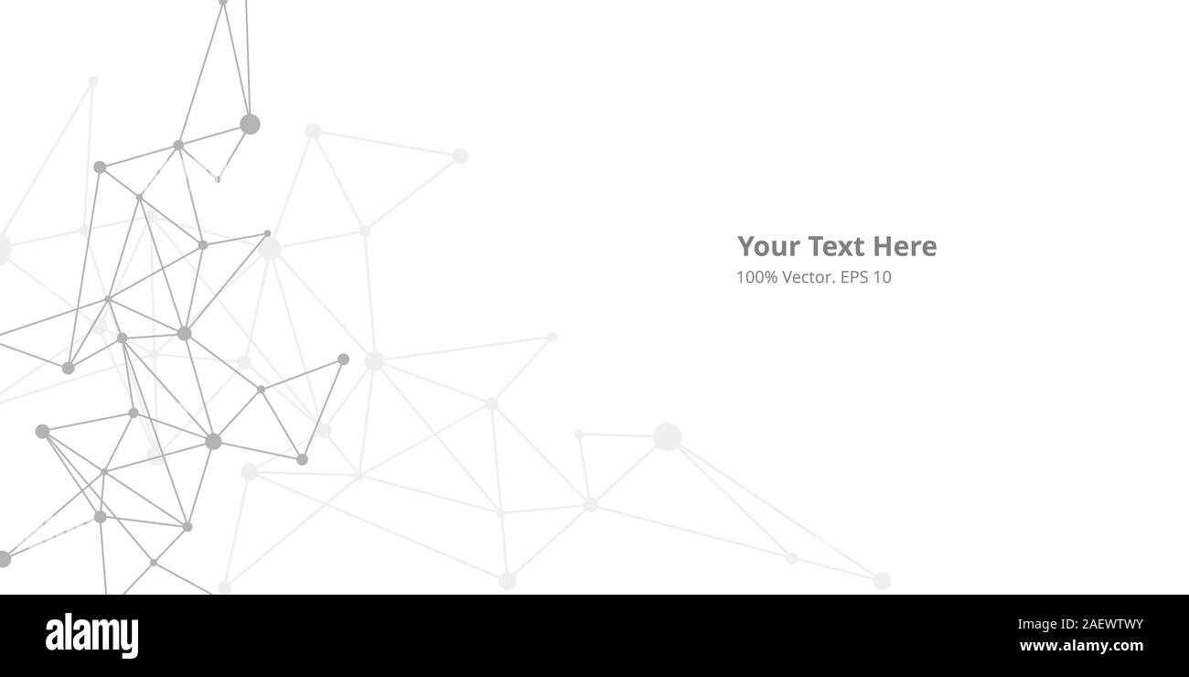 Il futuristico crypto blockchain illustrazione. Vettore creativa globale della rete sociale. Abstract sfondo poligonale con linee e punti Illustrazione Vettoriale