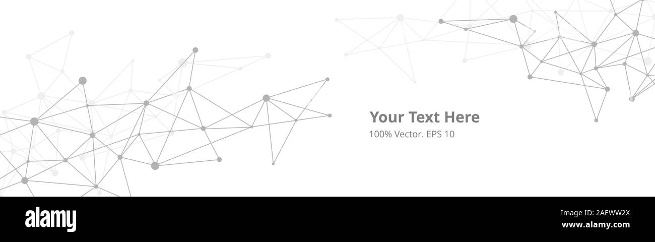 Il futuristico crypto blockchain illustrazione. Vettore creativa globale della rete sociale. Abstract sfondo poligonale con linee e punti Illustrazione Vettoriale