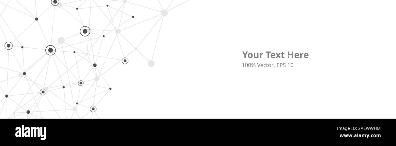 Il futuristico crypto blockchain illustrazione. Vettore creativa globale della rete sociale. Abstract sfondo poligonale con linee e punti Illustrazione Vettoriale