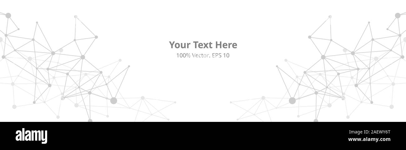 Il futuristico crypto blockchain illustrazione. Vettore creativa globale della rete sociale. Abstract sfondo poligonale con linee e punti Illustrazione Vettoriale