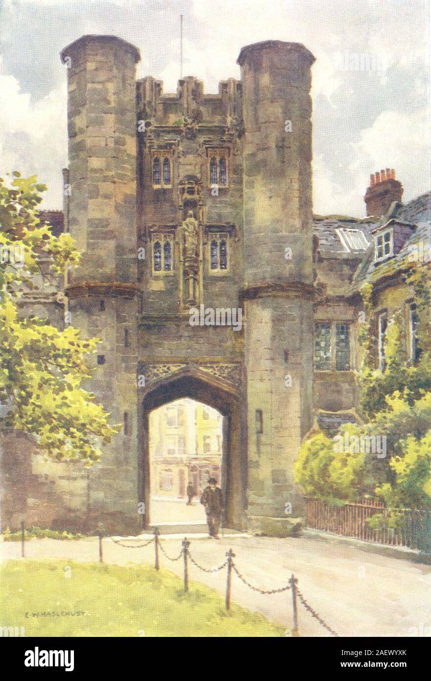 Il "Vescovo's eye', Pozzi. Somerset. Da Ernest Haslehust 1920 antica stampa Foto Stock