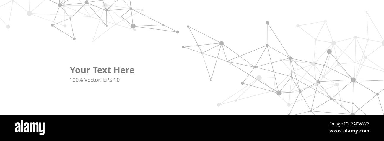 Il futuristico crypto blockchain illustrazione. Vettore creativa globale della rete sociale. Abstract sfondo poligonale con linee e punti Illustrazione Vettoriale