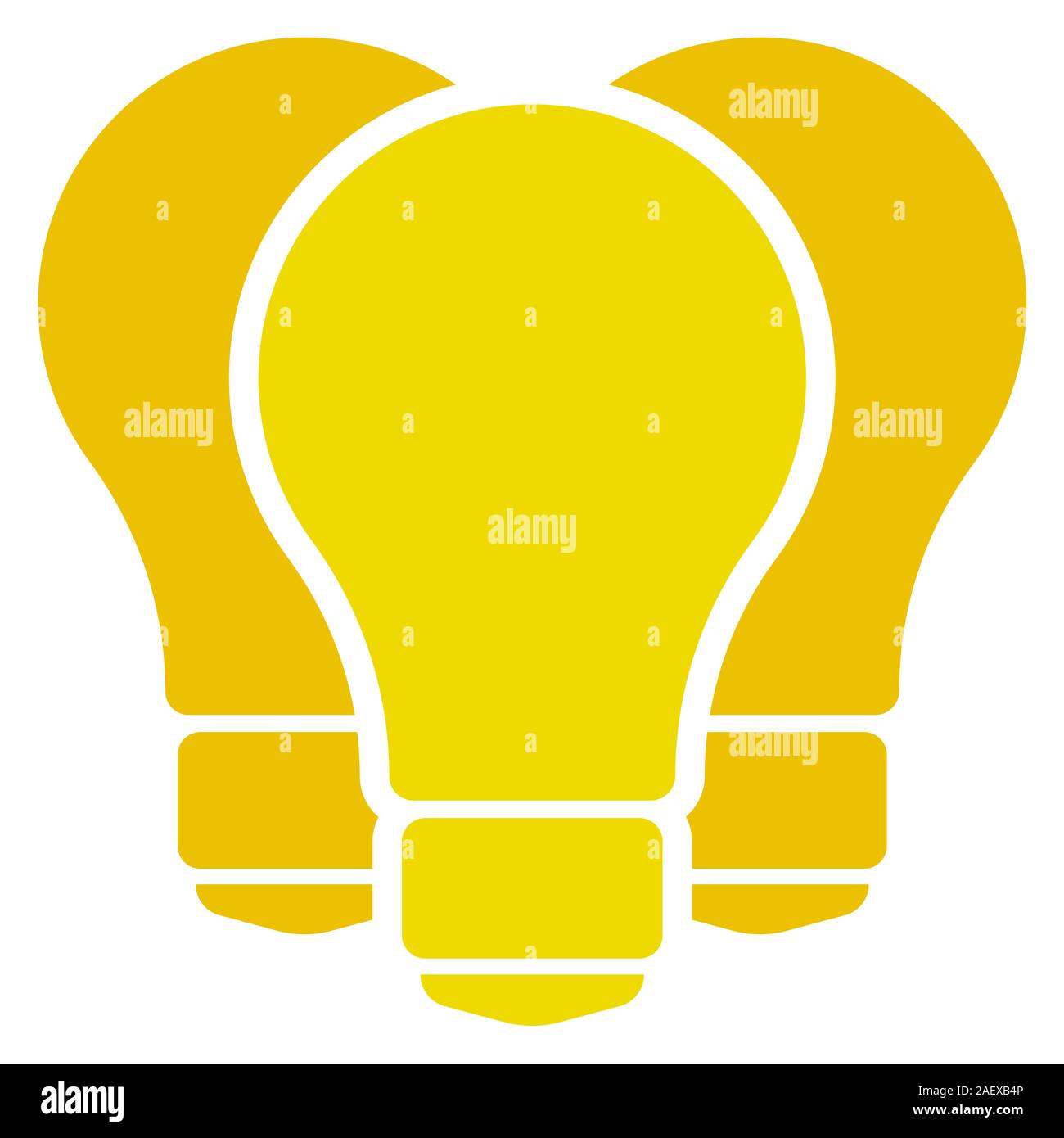 icona creativa idea lampada Illustrazione Vettoriale