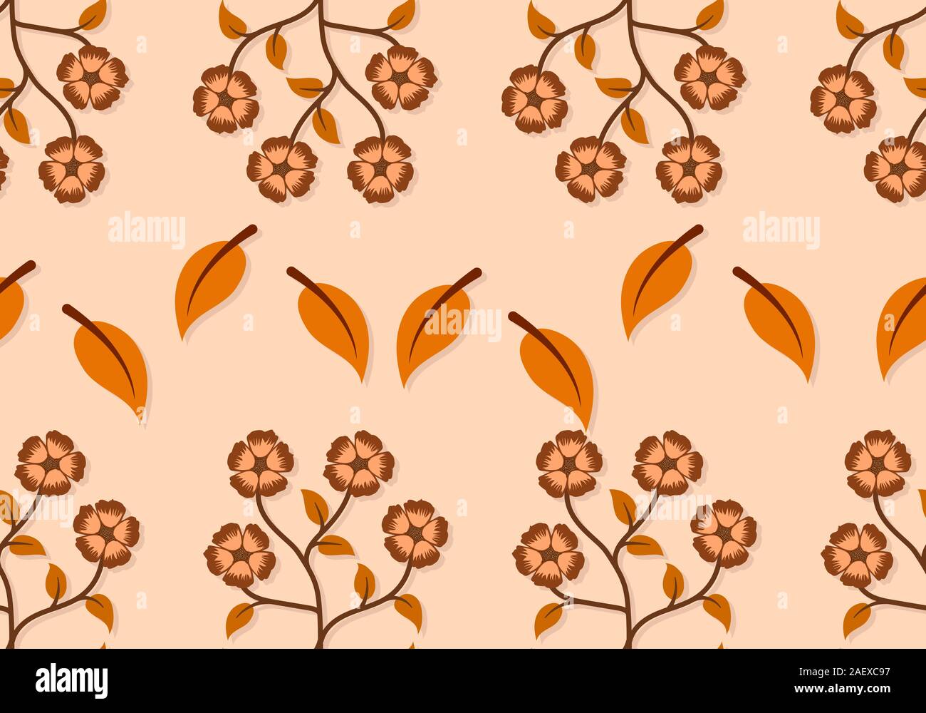 Autunno seamless pattern design di sfondo Illustrazione Vettoriale
