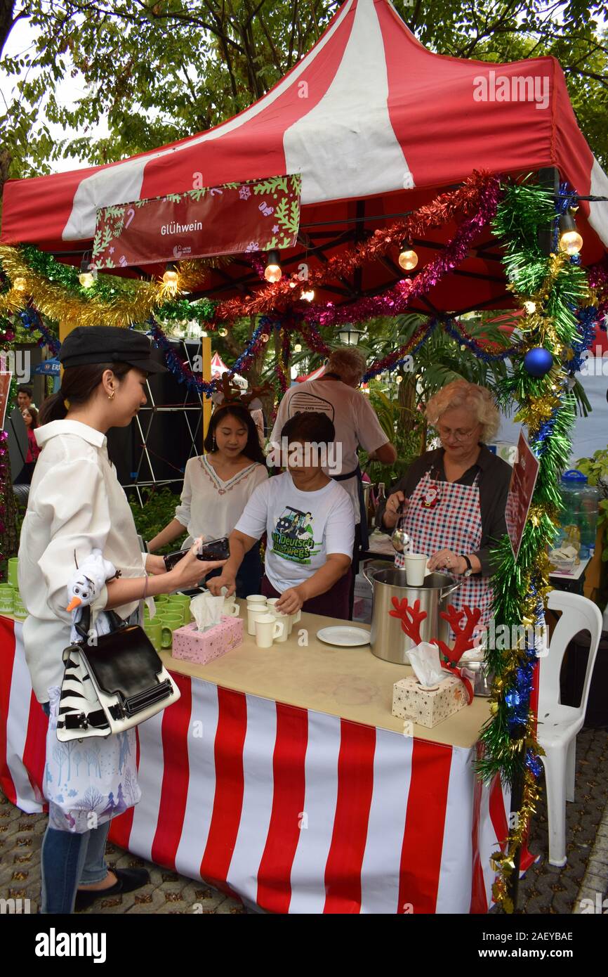 Weihnachtsmarkt 2019 Goethe Institut Bangkok Foto Stock