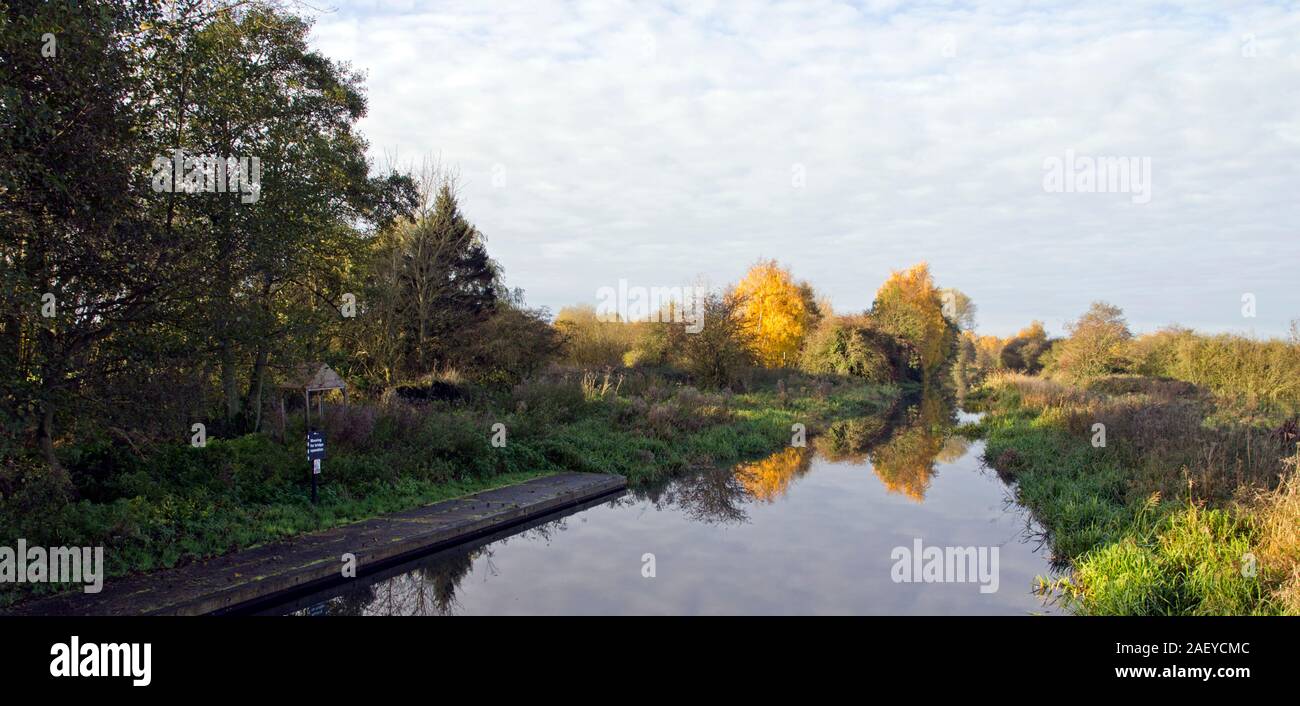 Pocklington Canal in autunno Foto Stock