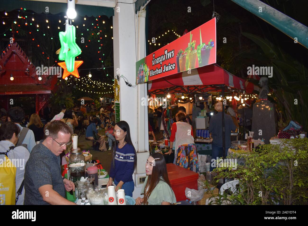 Weihnachtsmarkt 2019 Goethe Institut Bangkok Foto Stock