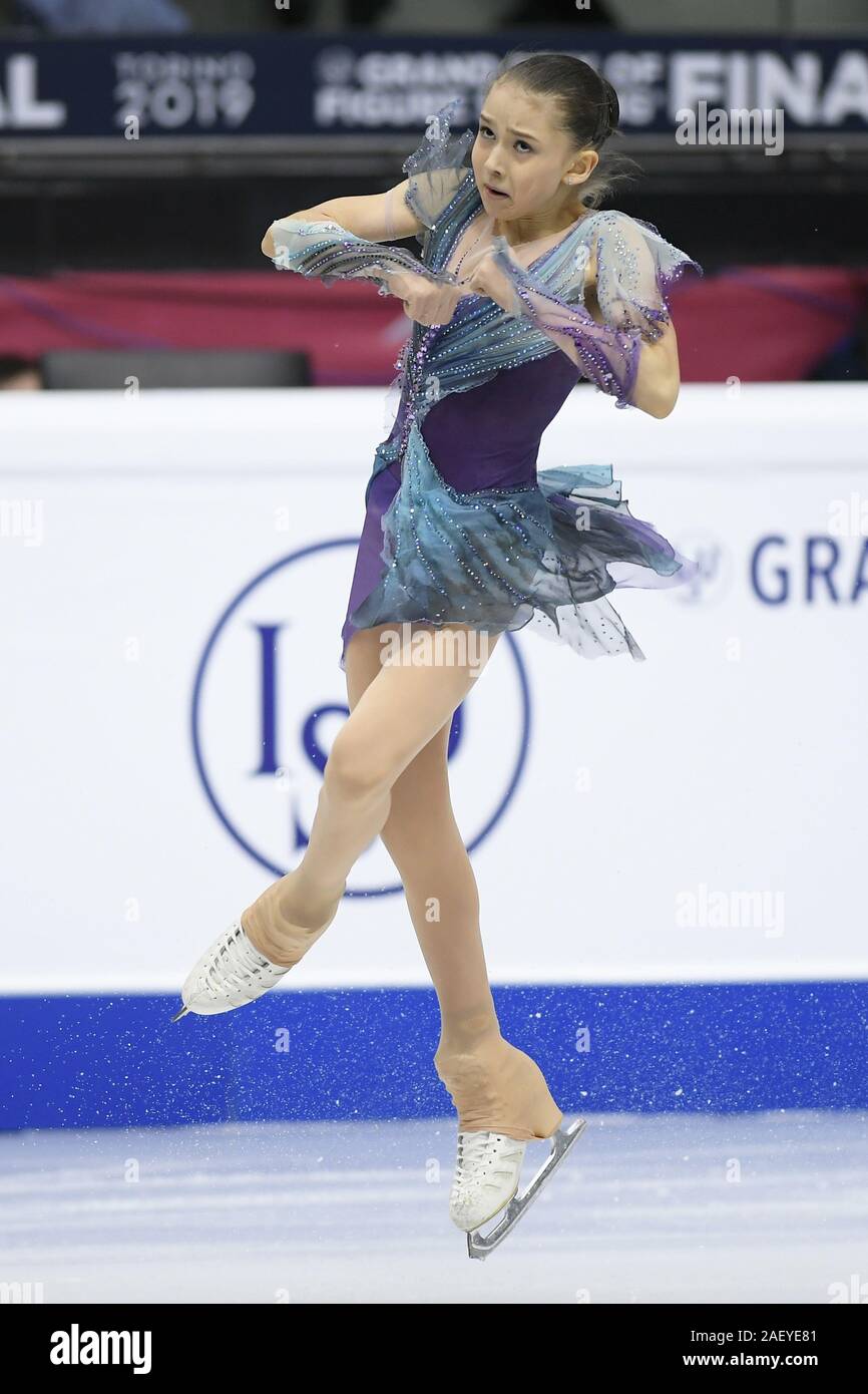 Junior ladies - pattinaggio gratuito russi kamila ha valieva medaglia d'oro durante l'ISU Grand Prix di Pattinaggio di Figura - Day 2, Torino, Italia, 06 dic 2019, inverno S Foto Stock