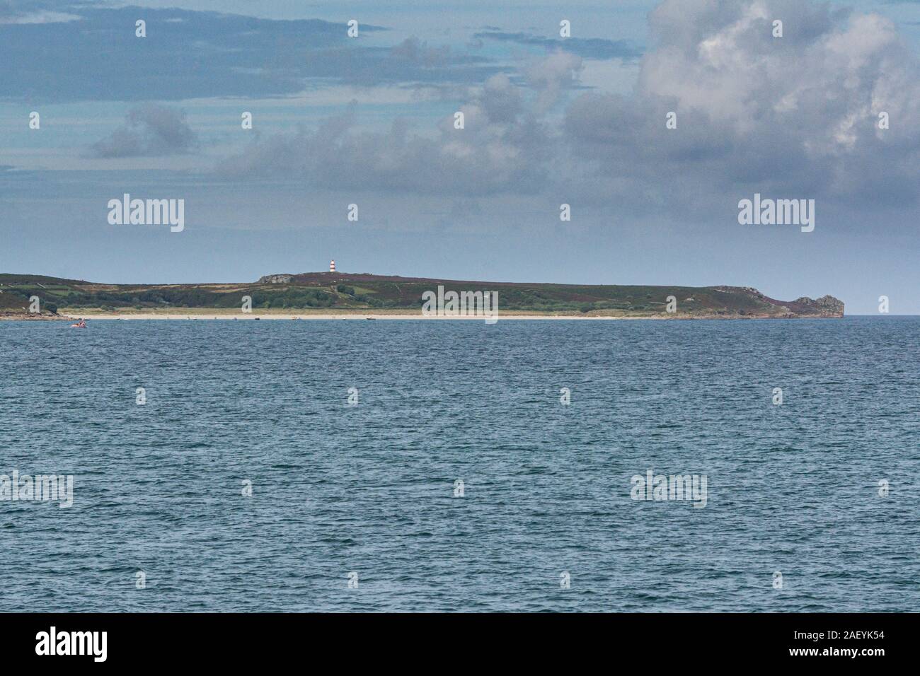 L'estremità orientale dell'isola di St Martin's nelle isole Scilly Foto Stock