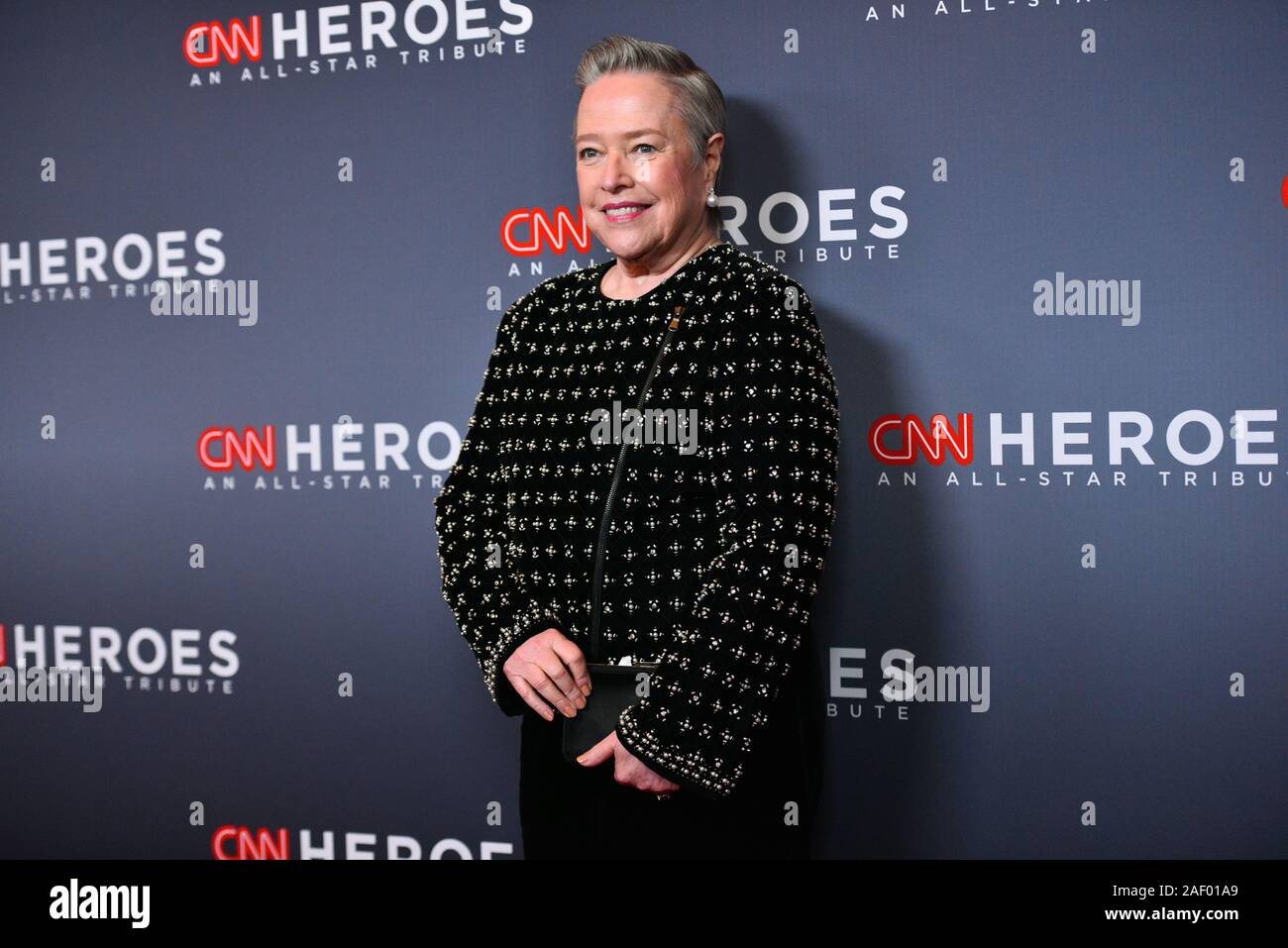Kathy Bates assiste CNN Heroes al Museo Americano di Storia Naturale su dicembre 08, 2019 in New York City. Foto Stock