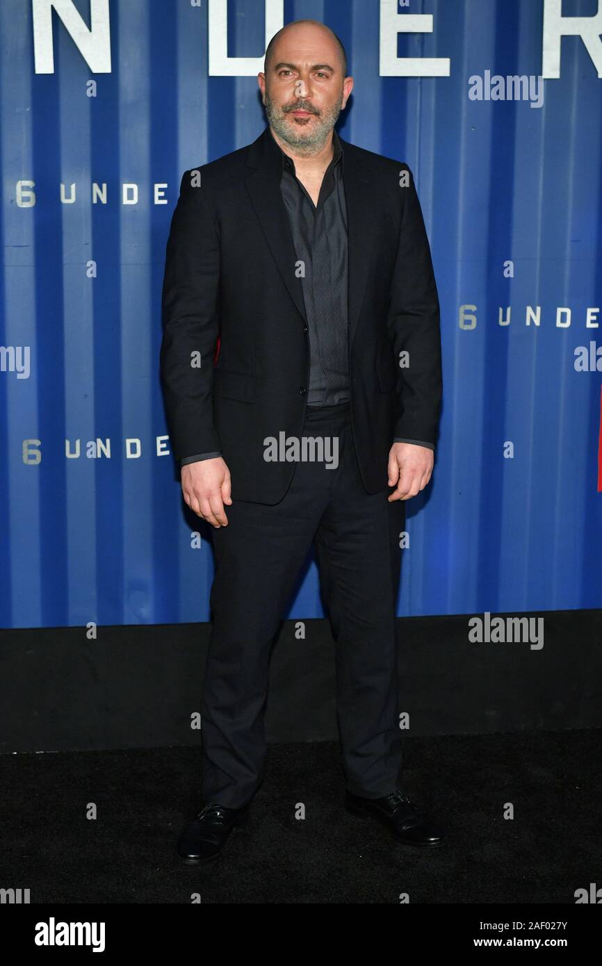 Lior Raz assiste Netflix '6' della metropolitana di New York Premiere al capannone sul dicembre 10, 2019 in New York City. Foto Stock