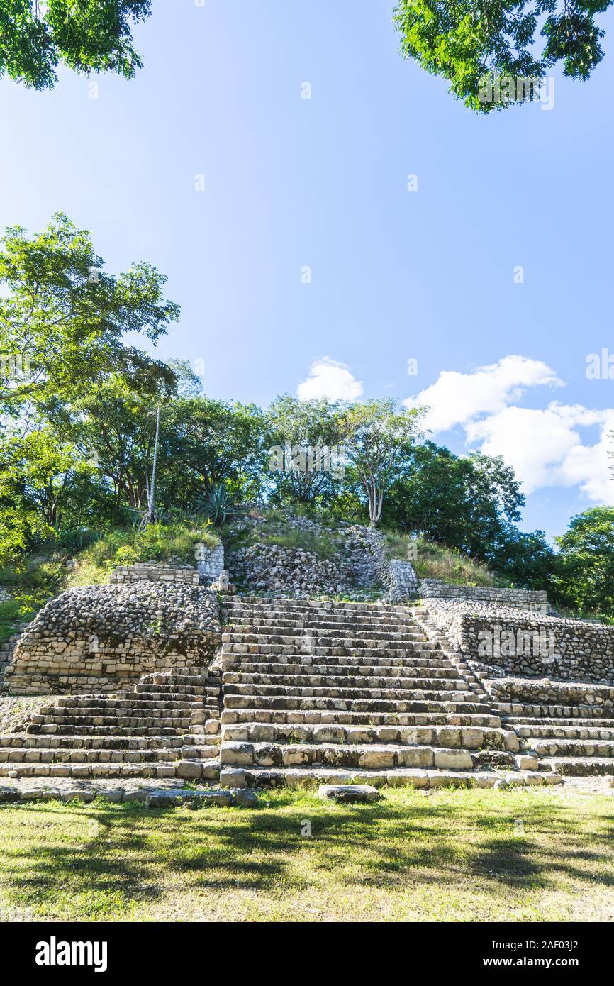 Rovine maya 'Edzna' in Campeche, Messico Foto Stock