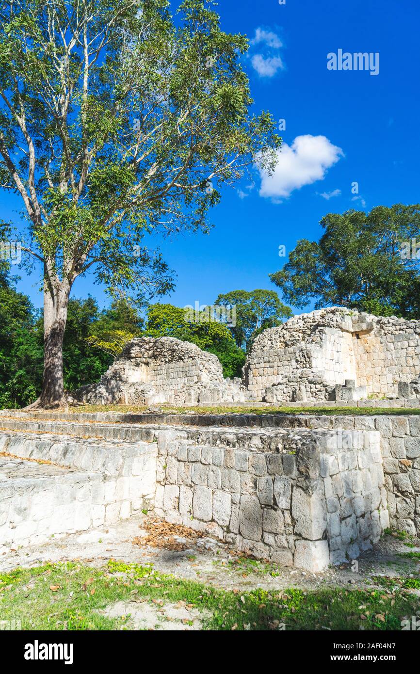 Rovine maya 'Edzna' in Campeche, Messico Foto Stock