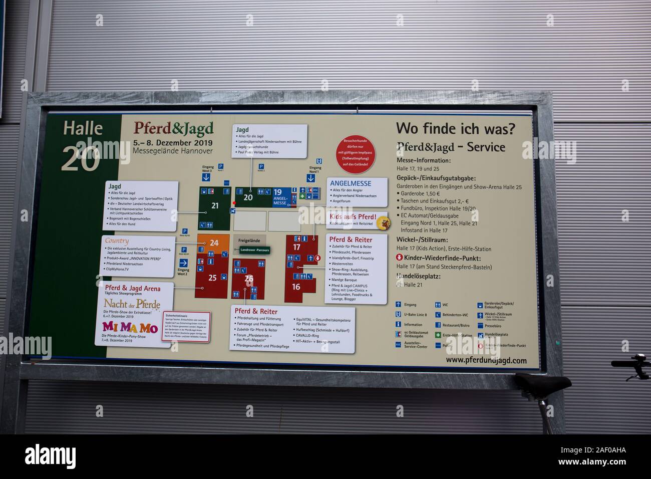 Impressioni di hunt fiera di Hannover bassa Sassonia Germania il 6 dicembre 2019 Foto Stock