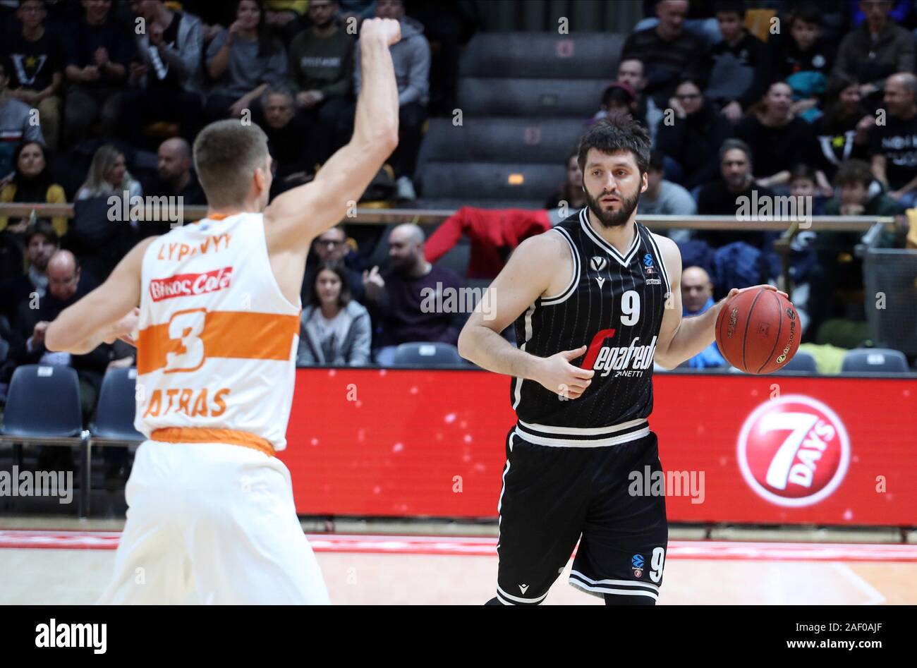 Bologna, Italia, 11 dic. 2019, Stefan markovic (virtus segafredo bologna) durante il Segafredo Virtus Bologna vs Promitheas Patrasso - Basket campionato EuroCup - Credit: LPS/Michele Nucci/Alamy Live News Foto Stock