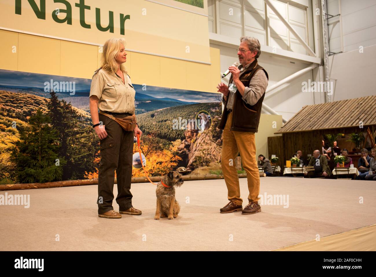 Impressioni di hunt fiera di Hannover bassa Sassonia Germania il 6 dicembre 2019 Foto Stock