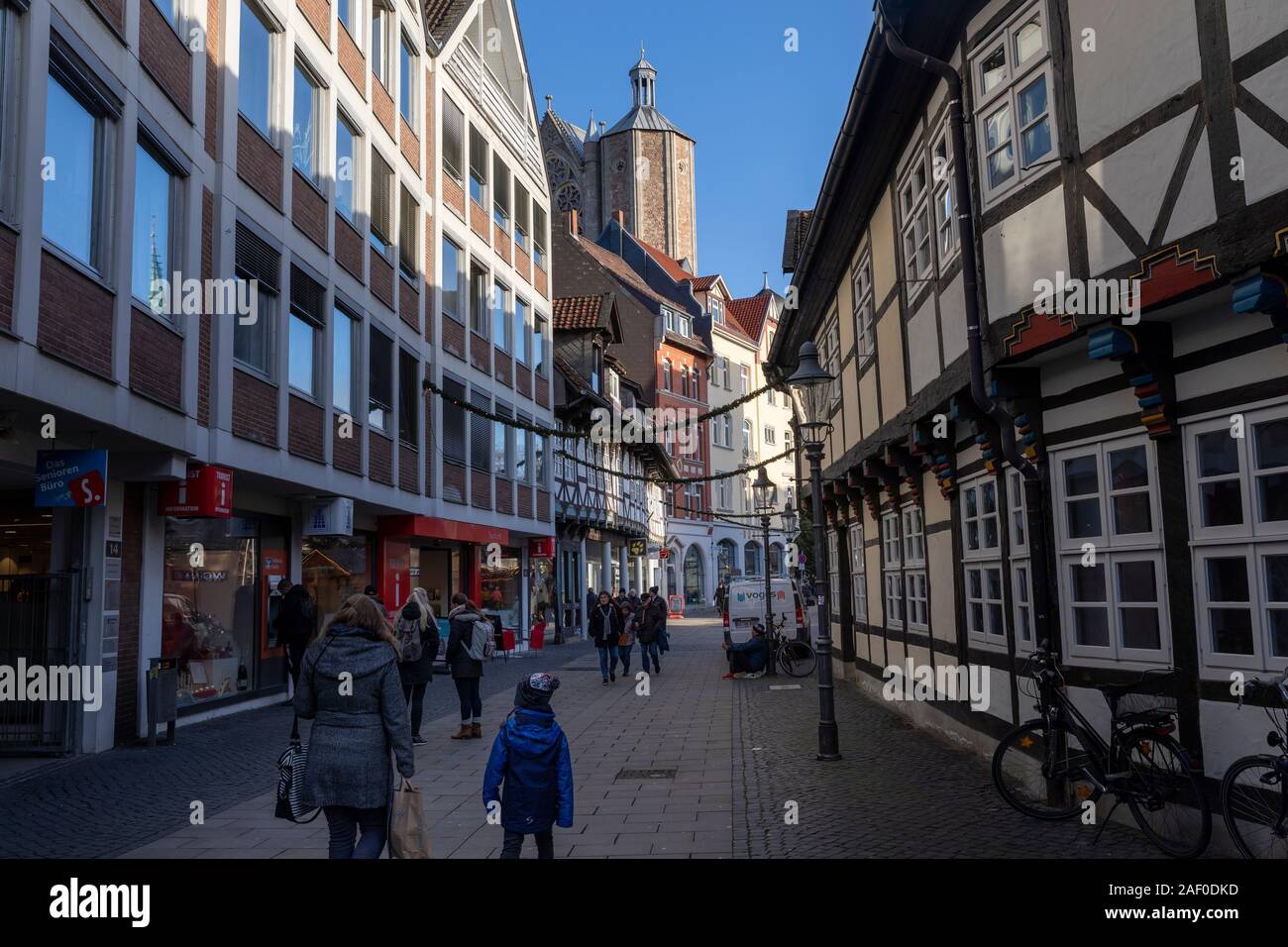 Città di Braunschweig è quasi pronto per la stagione di vacanze Foto Stock