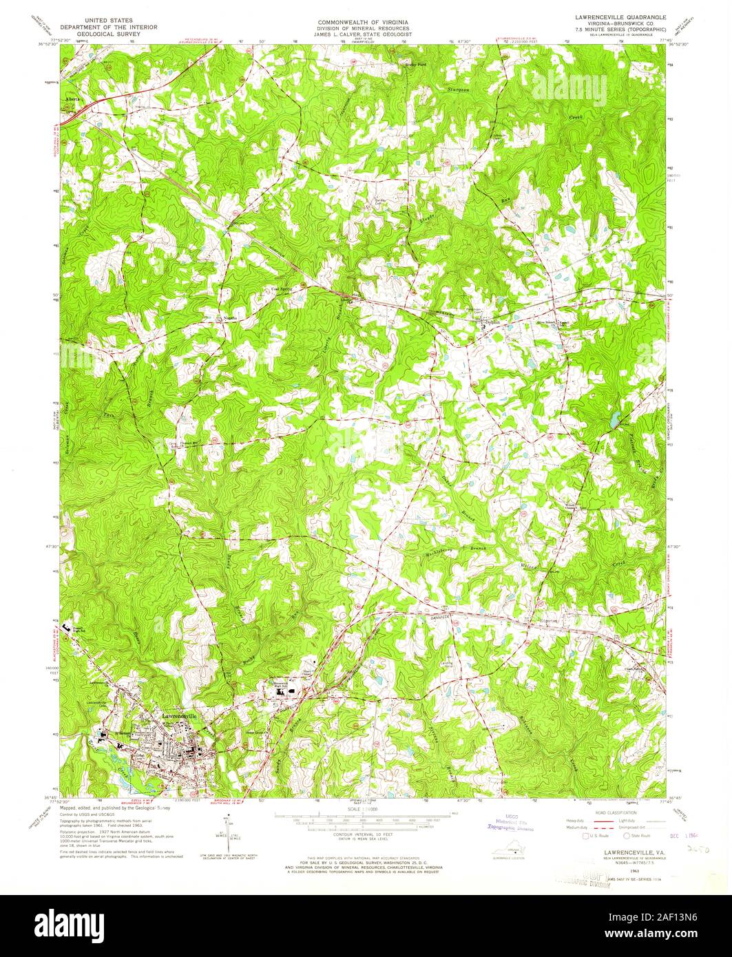 Mappa di lawrenceville Immagini senza sfondo e Foto Stock ritagliate