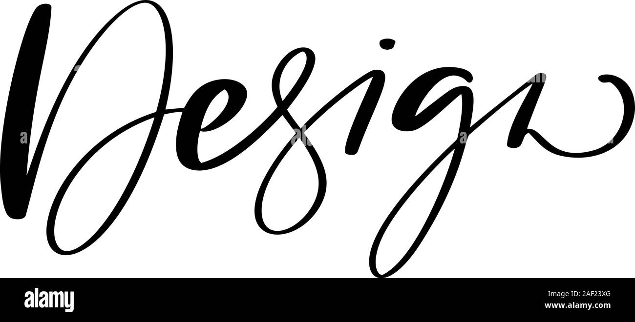 Concetto di word Design. Illustrazione Vettoriale disegnato a mano logo vettore testo ed etichette per qualsiasi uso, su uno sfondo bianco. È sufficiente posizionare la propria marca Illustrazione Vettoriale