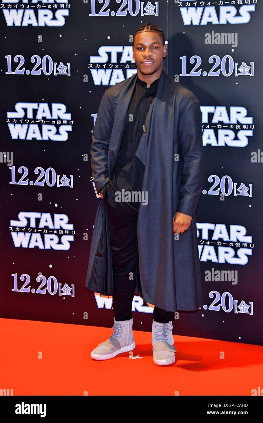 John Boyega presso la premiere del film "Star Wars: Episodio IX - il luogo di Skywalker / Star Wars: Episodio IX - il luogo di Skywalkers' in Roppongi Hills. Tokyo, 11.12.2019 | Utilizzo di tutto il mondo Foto Stock