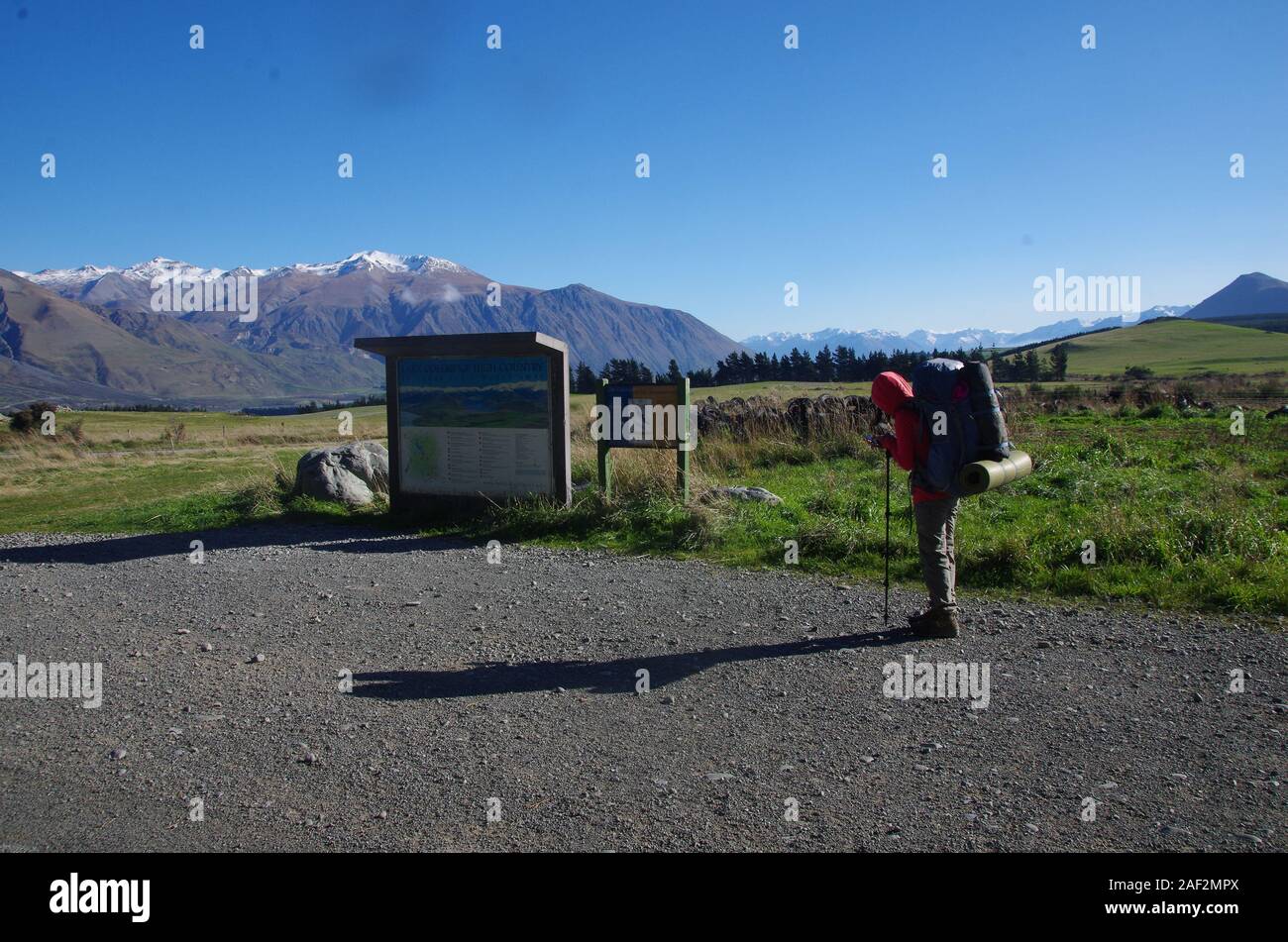 Te Araroa Trail. Isola del Sud. Nuova Zelanda Foto Stock