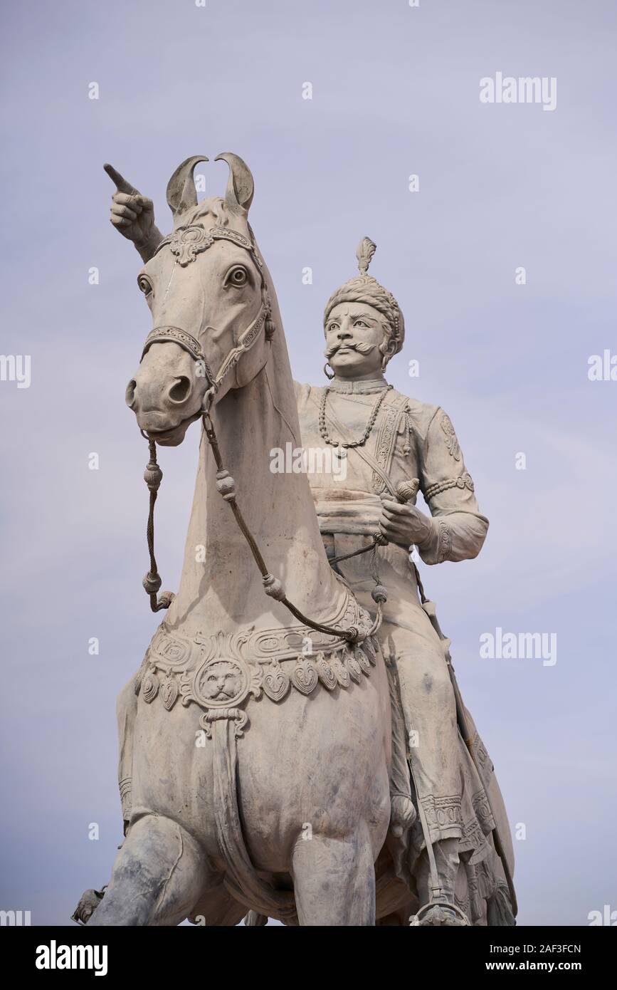 Statua di Rao Jodha In Jodhpur, India Foto Stock