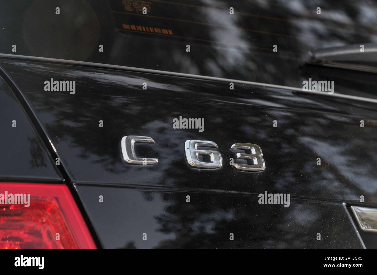 2008 Mercedes AMG C63 Station Wagon - fast W204 forma classe C Foto Stock