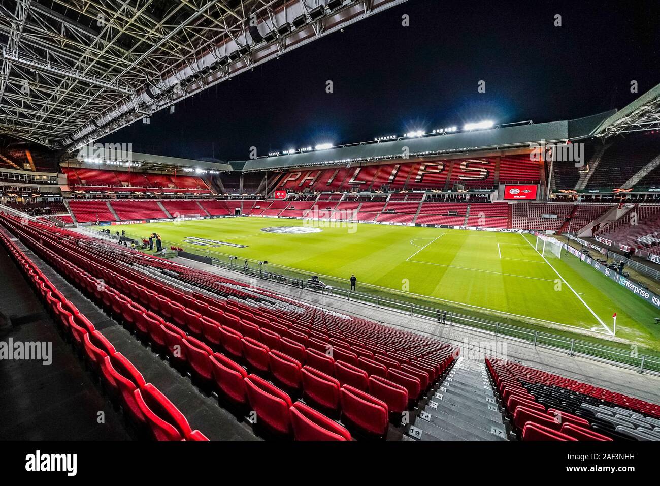 EINDHOVEN, PSV - Rosenborg BK, 12-12-2019, calcio, stagione 2019-2020, Europa League Group Stage, Philips Stadium, panoramica dello stadio Foto Stock