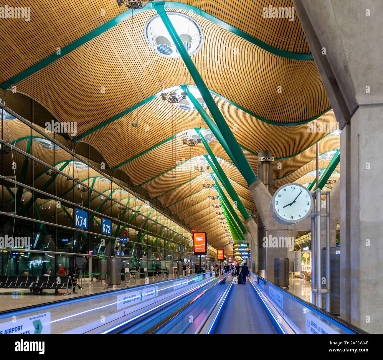 Madrid airport terminal. Spagna Foto Stock