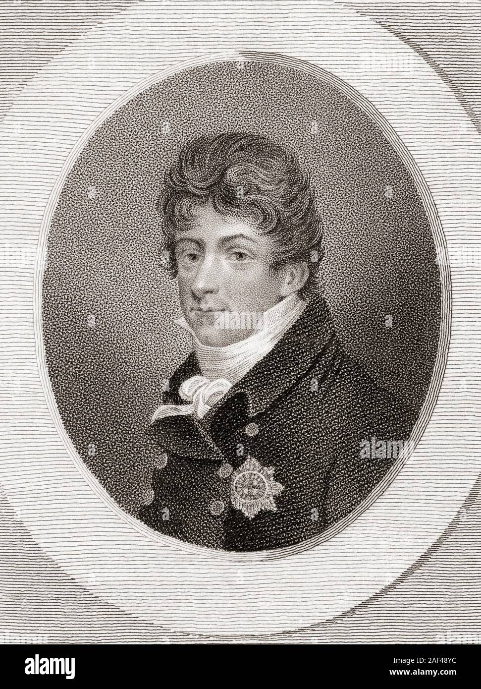 George Augustus Frederick. Re Giorgio IV, 1762 - 1830, quando il Principe di Galles. Foto Stock