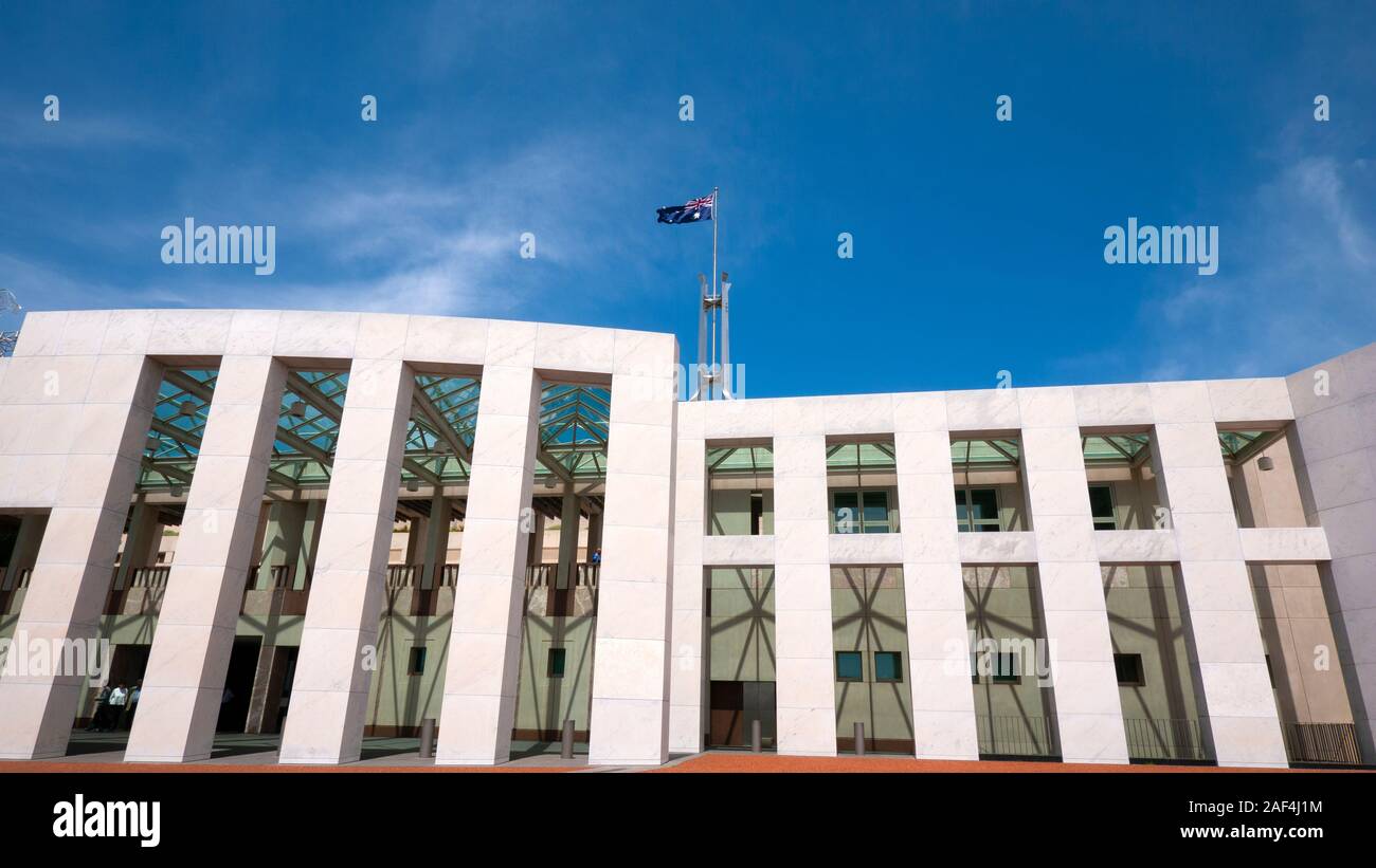 La Casa del Parlamento su Capital Hill, Canberra, Australian Capital Territory, Australia Foto Stock