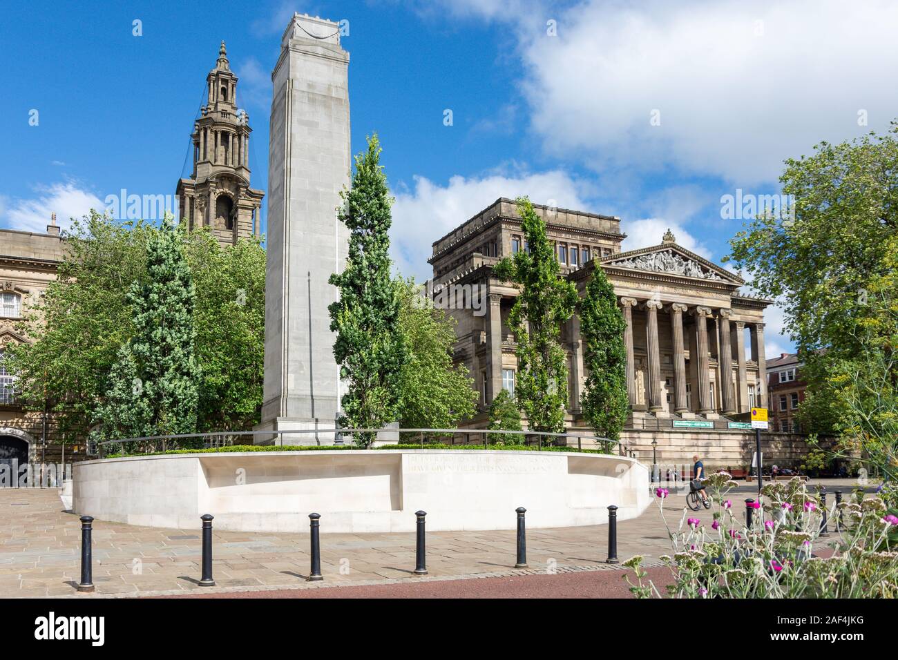Harris Museum, il Cenotafio e Galleria d'arte, Piazza del Mercato, Preston, città di Preston, Lancashire, Inghilterra, Regno Unito Foto Stock