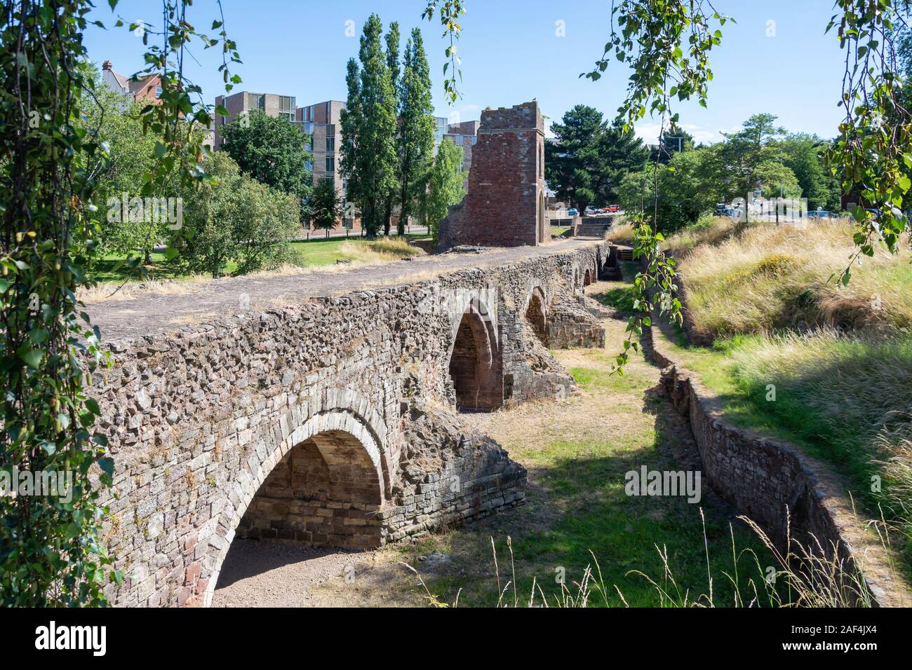 Il medievale Ponte Exe, Western Way, Exeter Devon, Inghilterra, Regno Unito Foto Stock