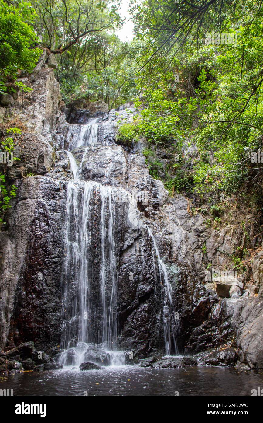 Sos Molinos cascate - 30 metri heigh cascata sulla Sardegna Foto Stock