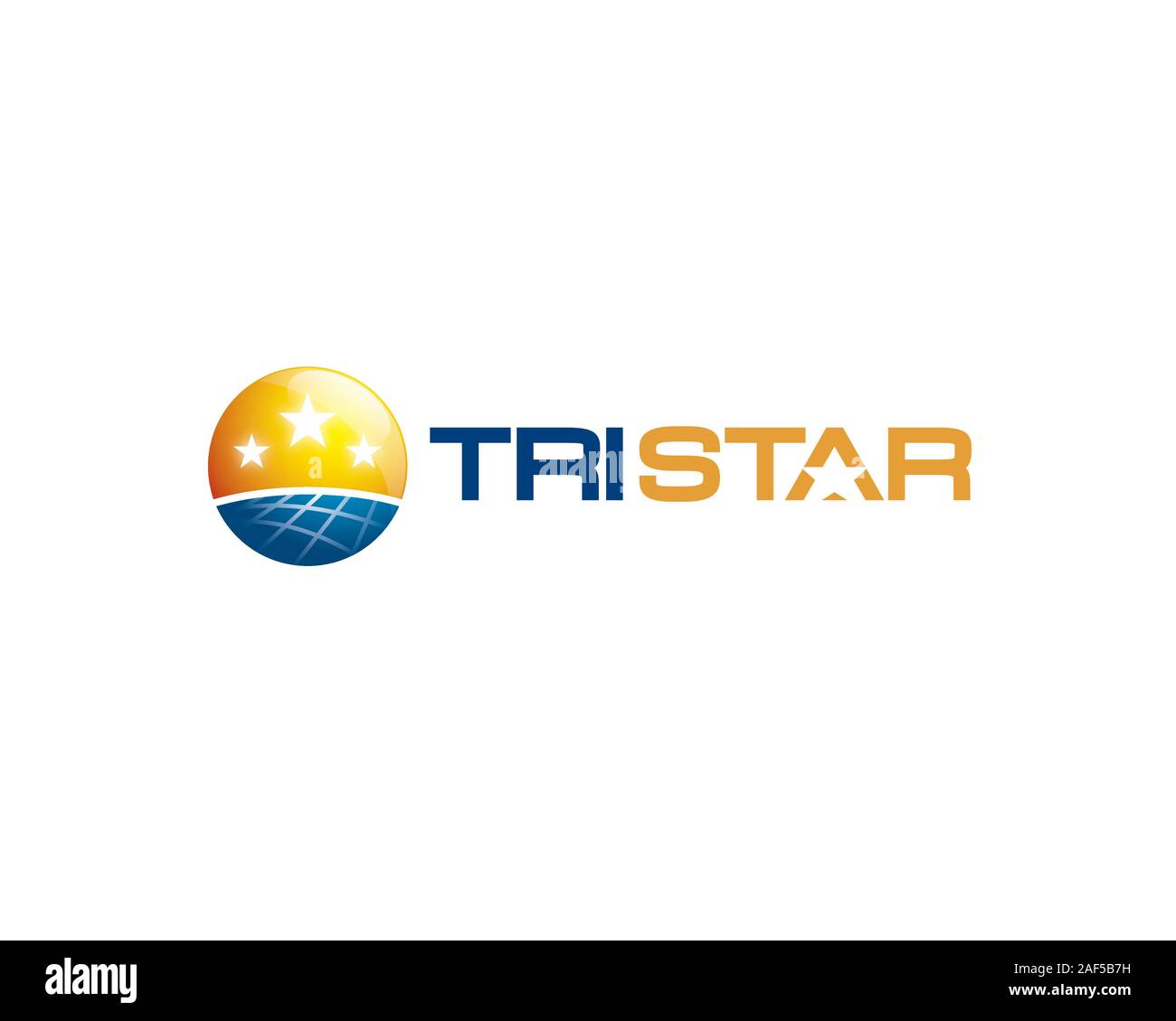 Tre logo Star 3D Illustrazione Vettoriale