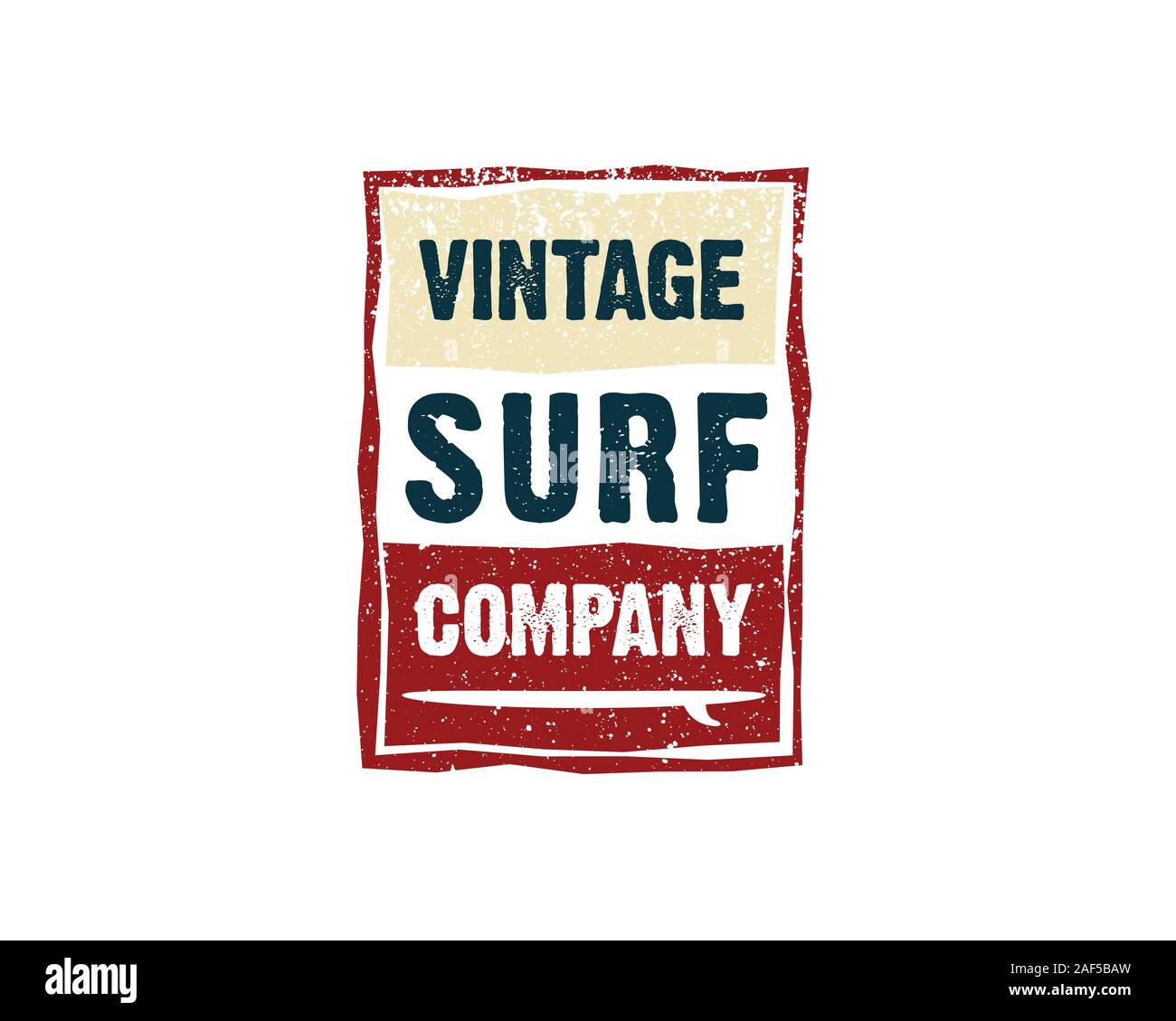 Vintage surf company Illustrazione Vettoriale