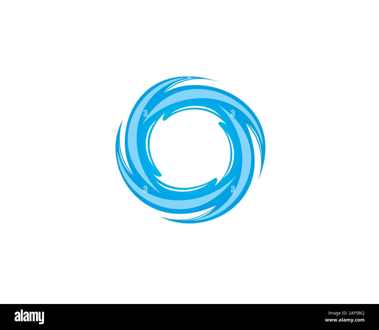 Blu acqua impulso 2D piatta Illustrazione Vettoriale