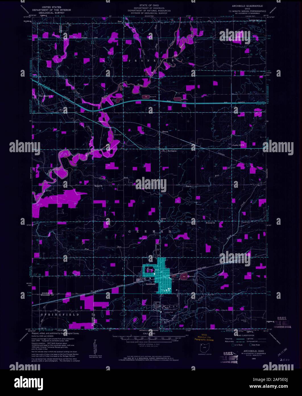 Mappa di archbold immagini e fotografie stock ad alta risoluzione Alamy