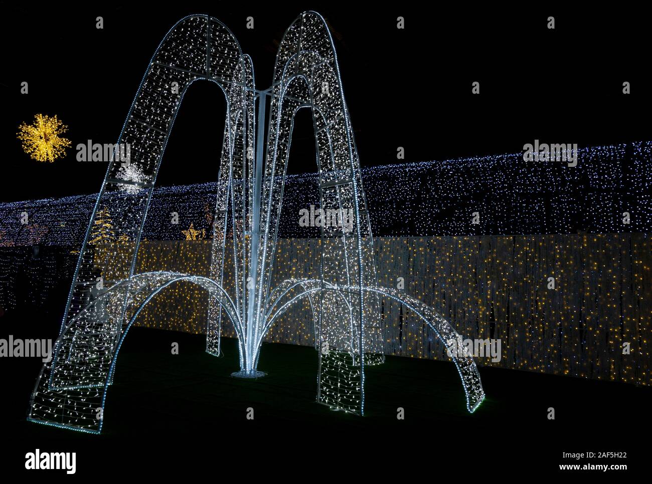 Noel luce interna Park Stampede Grounds Calgary Alberta Canada Foto Stock