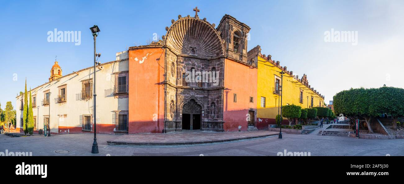 Il Templo de Nuestra Señora de la Salud di mattina presto, in San Miguel De Allende, Guanajuato, Messico Foto Stock