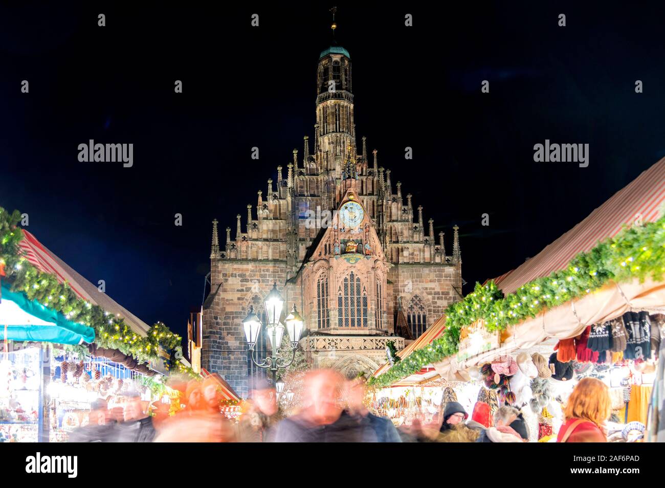 Nurnberger Christkindlesmarkt nella città vecchia. Nurnberg, 12.12.2019 | Utilizzo di tutto il mondo Foto Stock