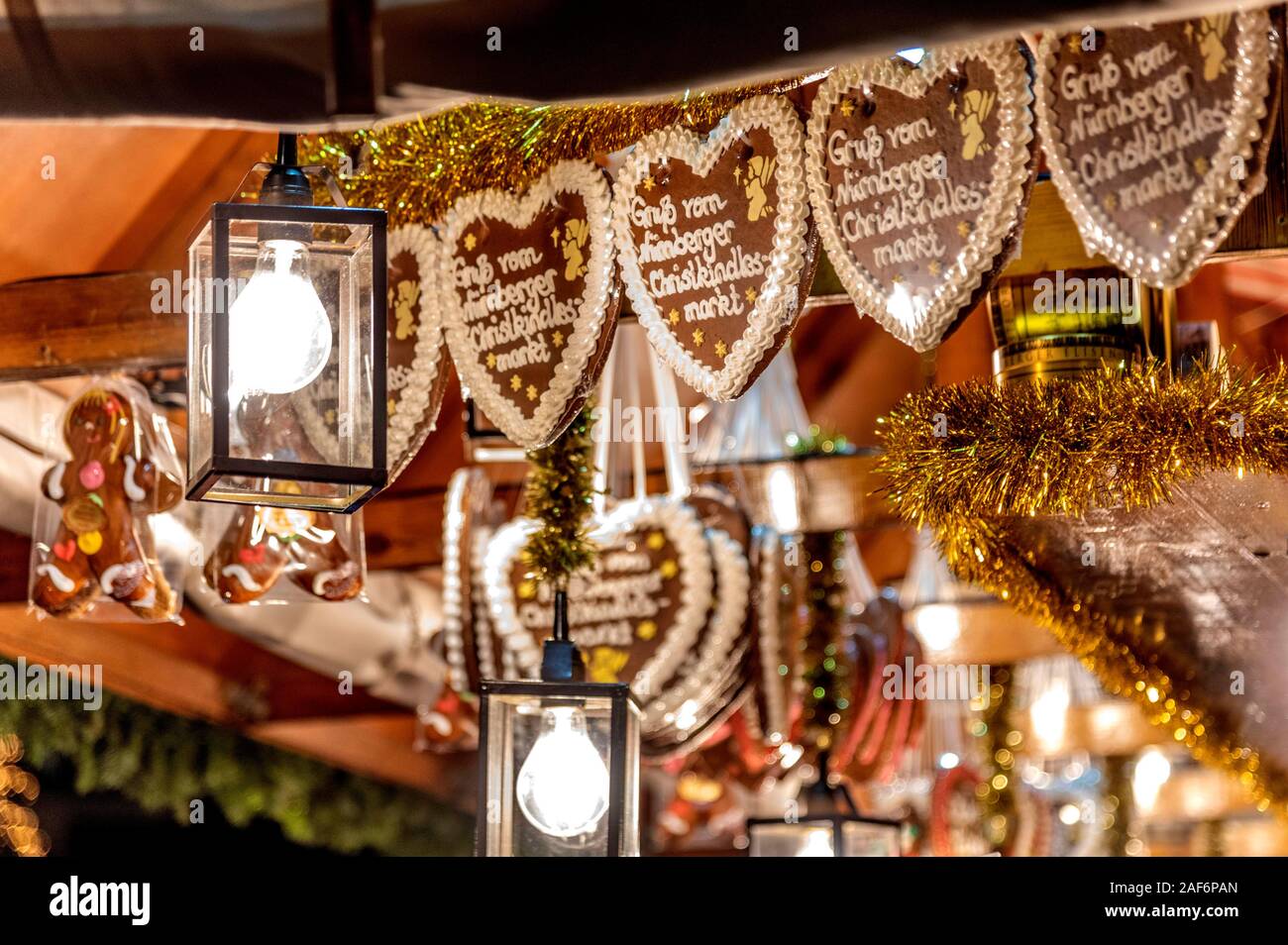 Nurnberger Christkindlesmarkt nella città vecchia. Nurnberg, 12.12.2019 | Utilizzo di tutto il mondo Foto Stock