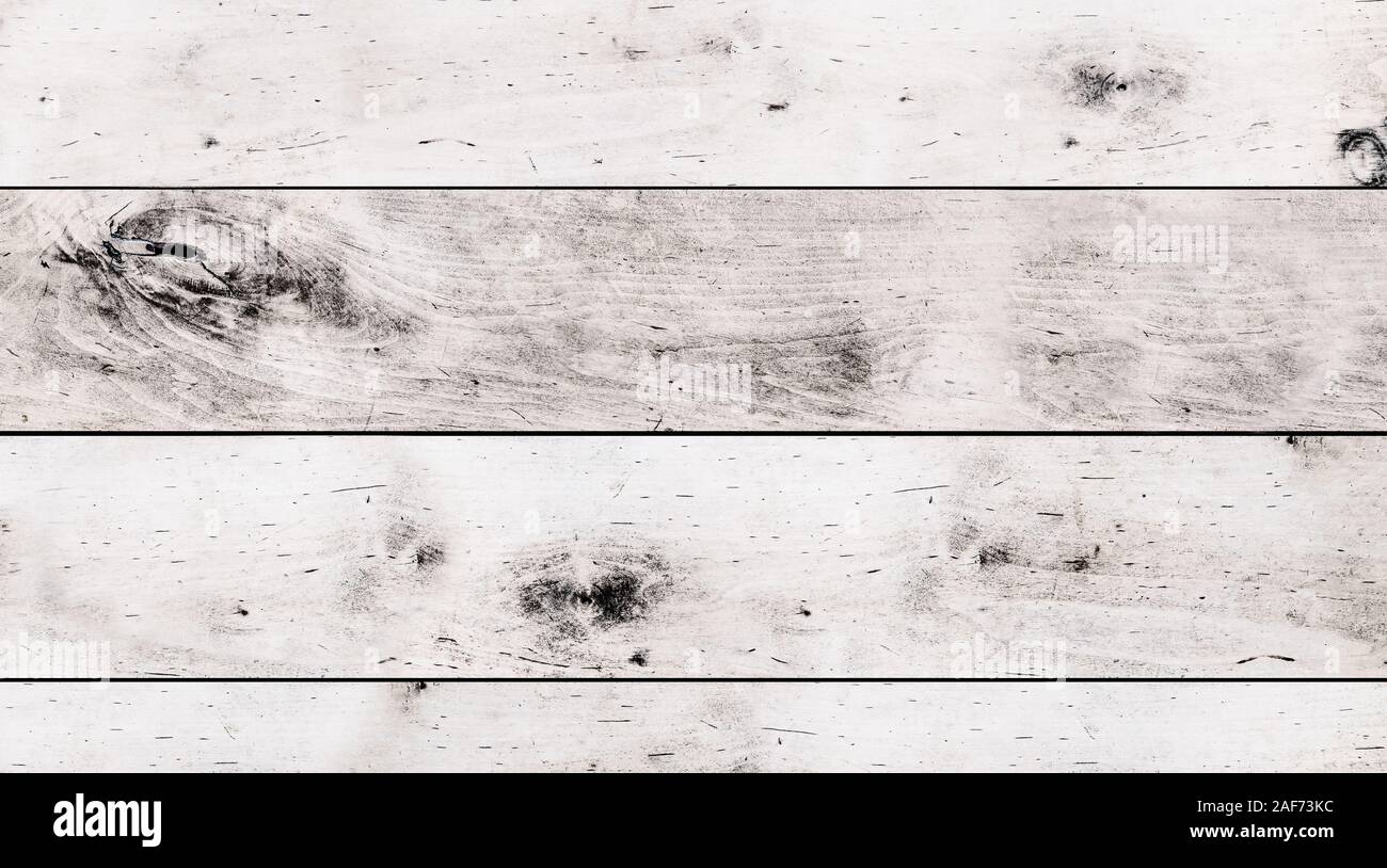 Direttamente sopra il colpo di bianco rustico tavolo in legno, modello di sfondo Foto Stock