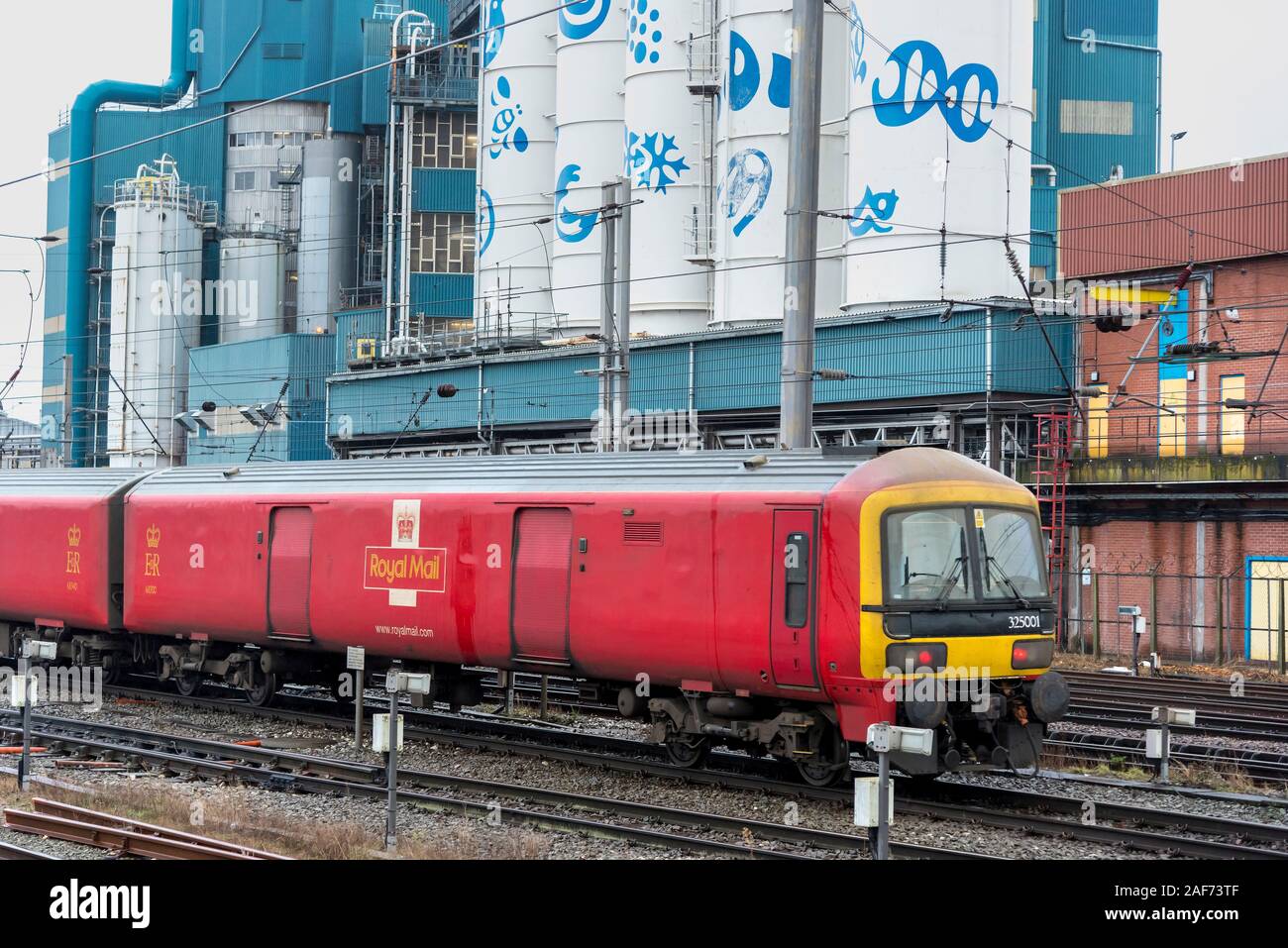 La British Rail Class 325 è un treno utilizzato per treno postale servizi. Foto Stock