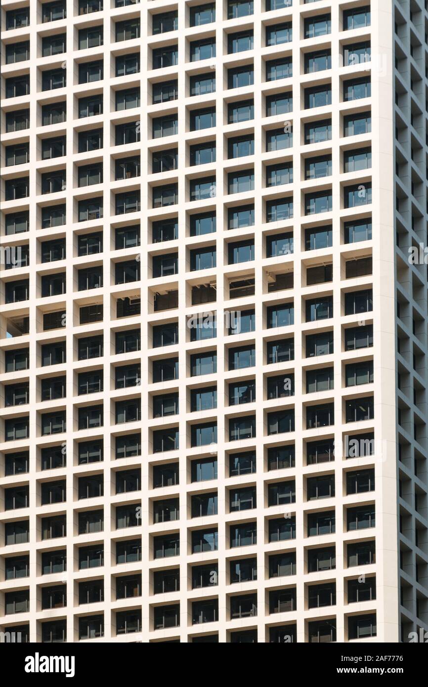 Facciata di edificio dettaglio di immobiliare aziendale - sfondo astratto Foto Stock