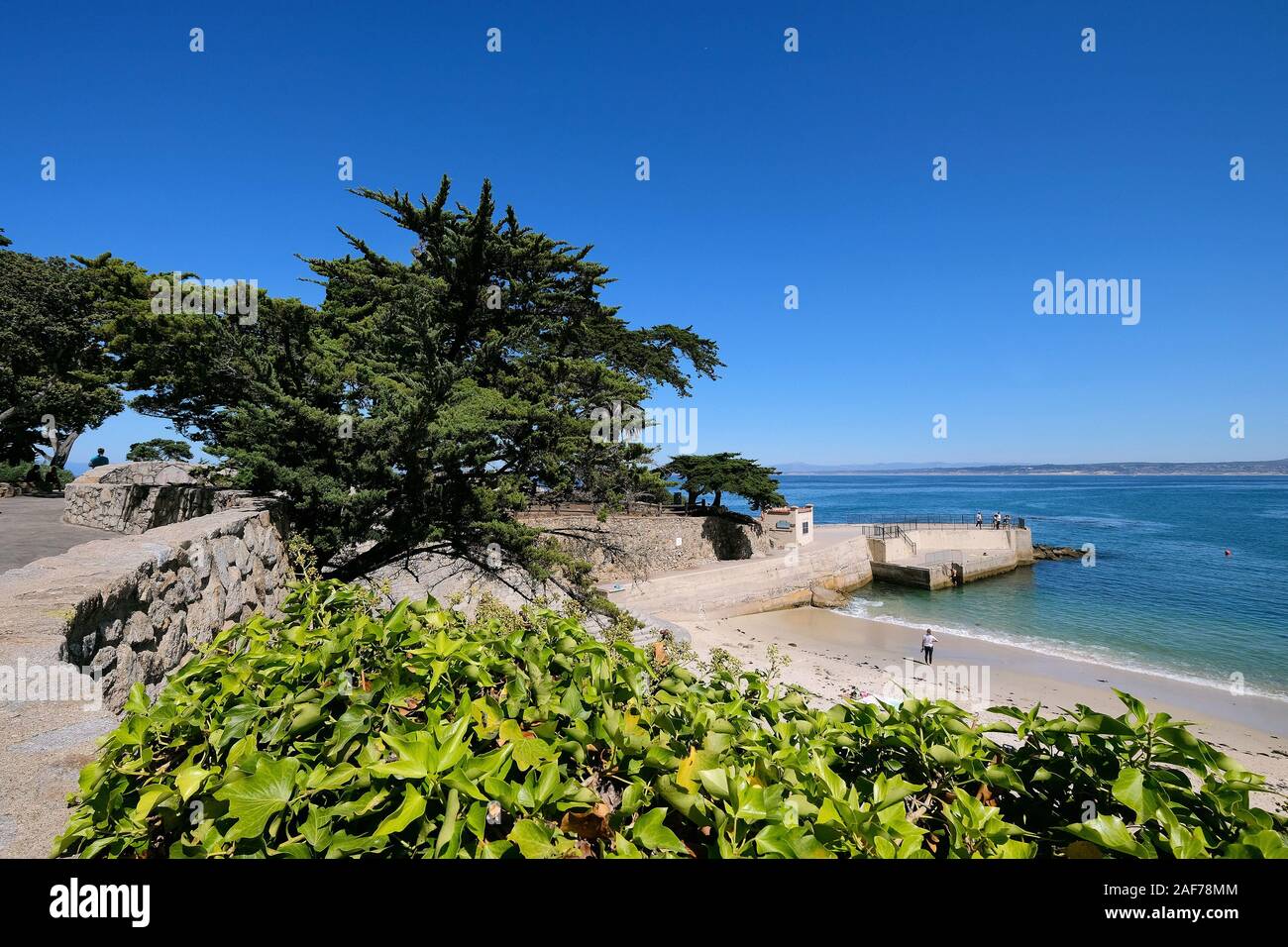 Lovers Point Park, Pacific Grove, California, Stati Uniti Foto Stock