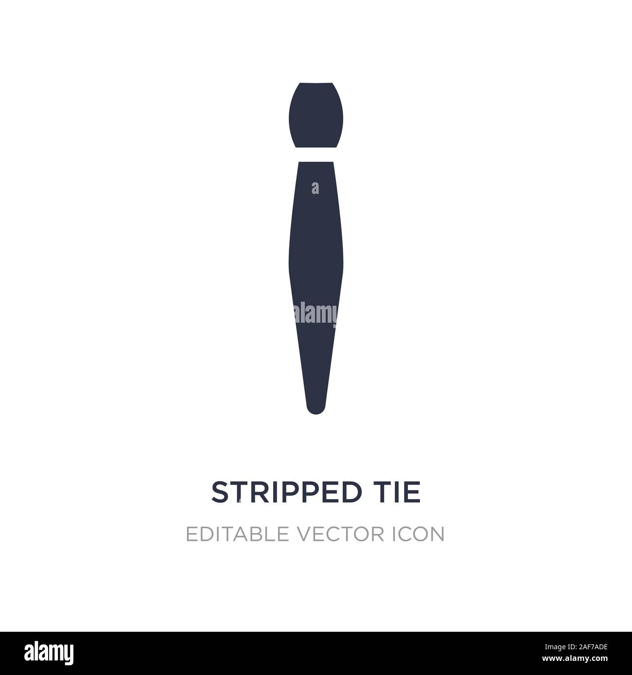 Stripped tie icona sullo sfondo bianco. Elemento di semplice illustrazione dal concetto di moda. spogliato tie icona simbolo di design. Illustrazione Vettoriale