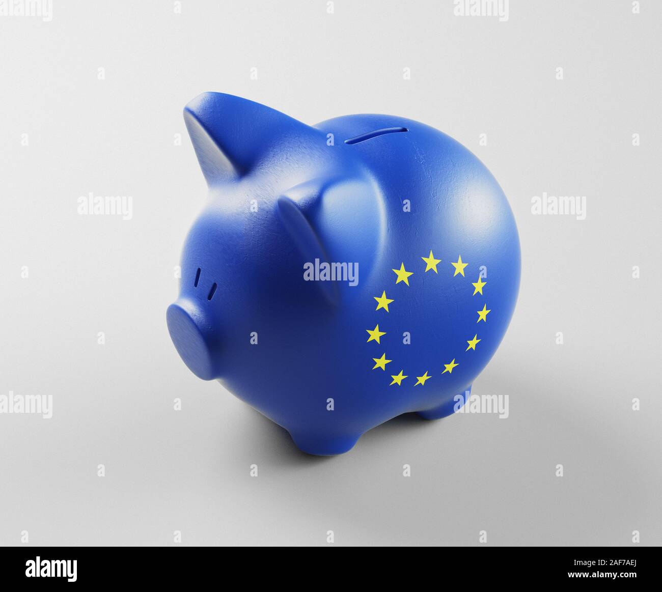 Rosa salvadanaio, il concetto di risparmio. Il rendering 3D Foto Stock