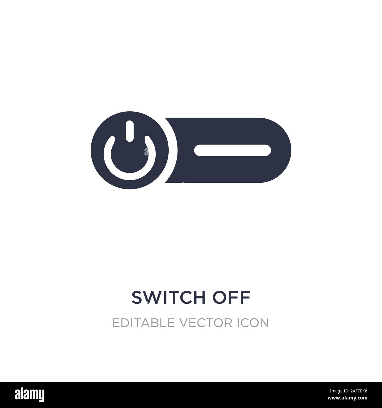 Disinserire icona sullo sfondo bianco. Elemento di semplice illustrazione dal concetto generale. Disinserire icona simbolo di design. Illustrazione Vettoriale